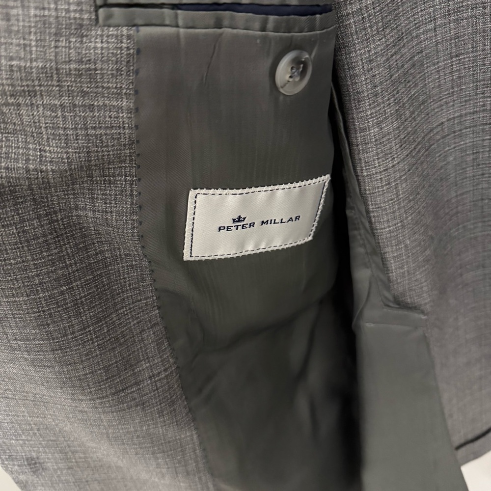 Peter Millar Flynn Gray Men's Blazer 44R unaltered - Picture 4 of 5